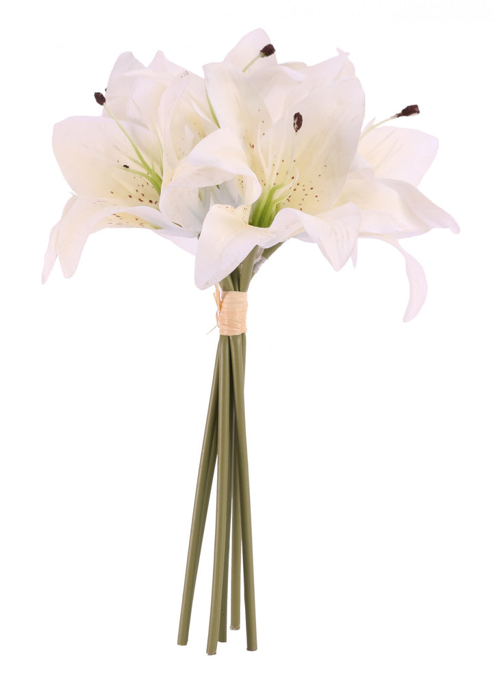 Cream Lily Bouquet x6 Heads