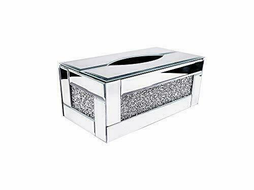 BANQLE Tissue Box Holder Glass Crystal Storage Box